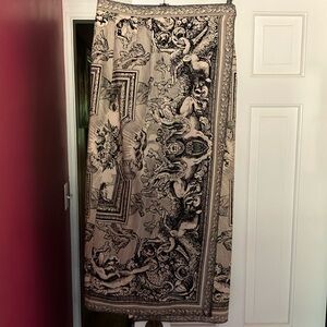 Vintage Emanuel Ungaro wool maxi skirt.